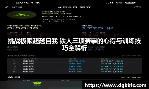 挑战极限超越自我 铁人三项赛事的心得与训练技巧全解析